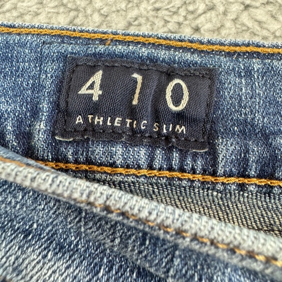 Lucky Brand Jeans Mens 38x32 Blue Denim Pants 410 Athletic Slim Light Wash - Picture 8 of 11